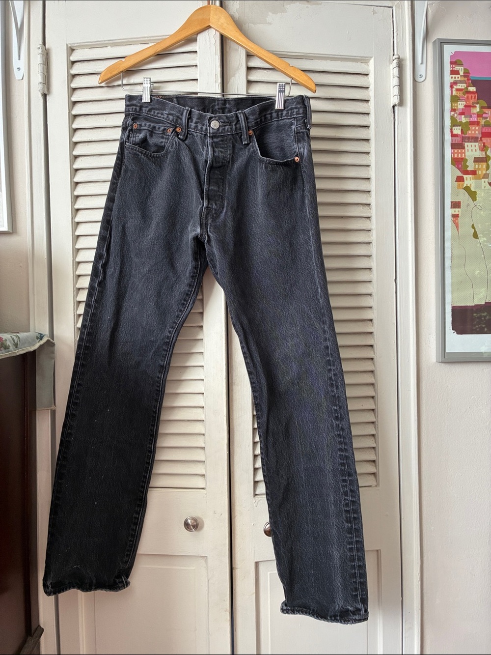 Levi’s Black Straight-Leg Jeans
